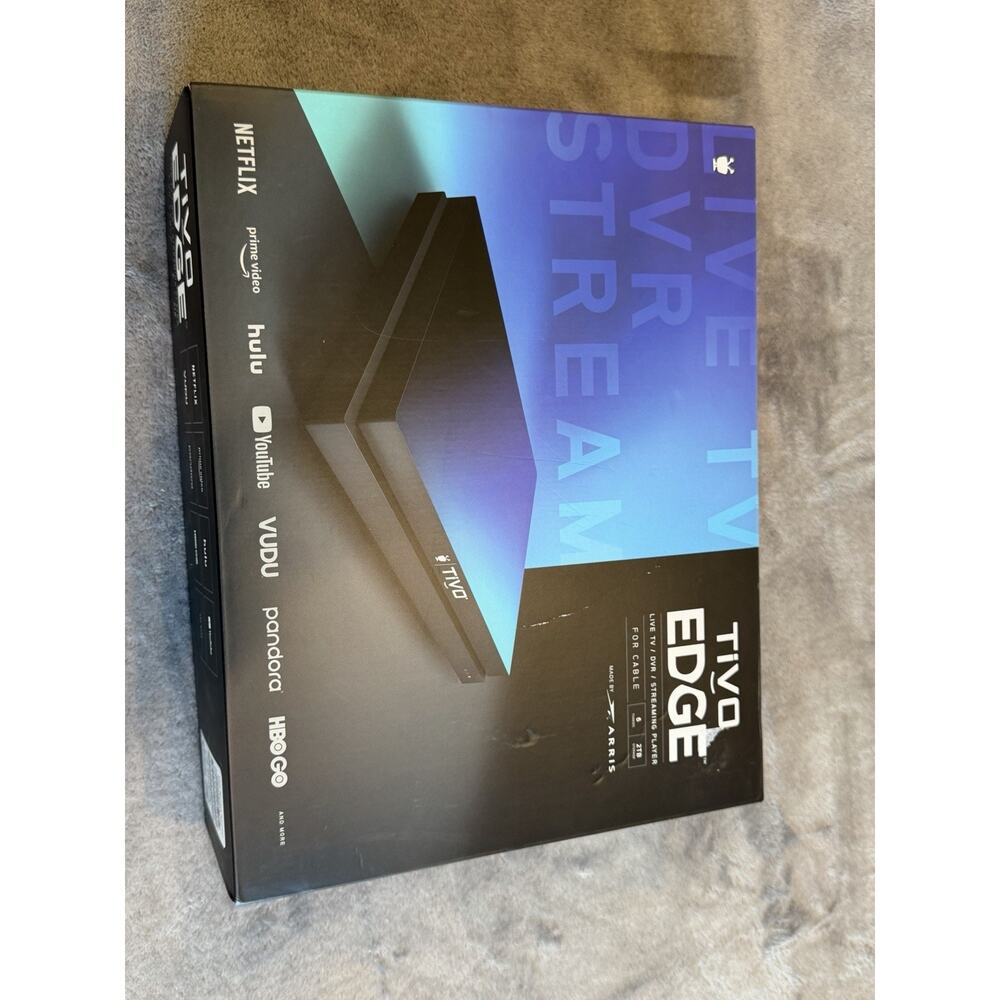 TiVo Edge for Cable 2TB DVR Streaming Player w/ Voice Remote in Box Tested